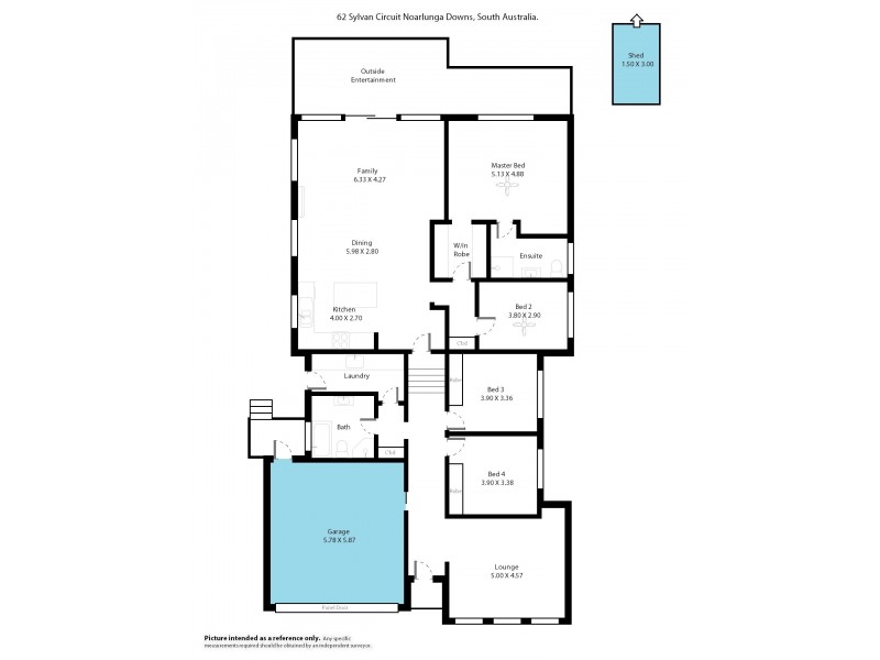 62 Sylvan Circuit, Noarlunga Downs SA 5168 Floorplan