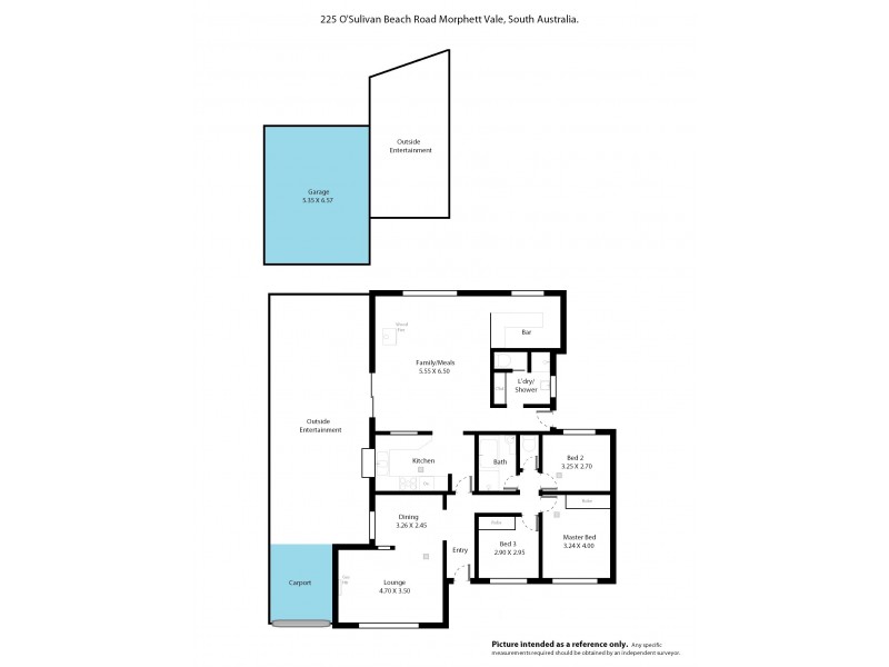 225 O’Sullivan Beach Road, Morphett Vale SA 5162 Floorplan
