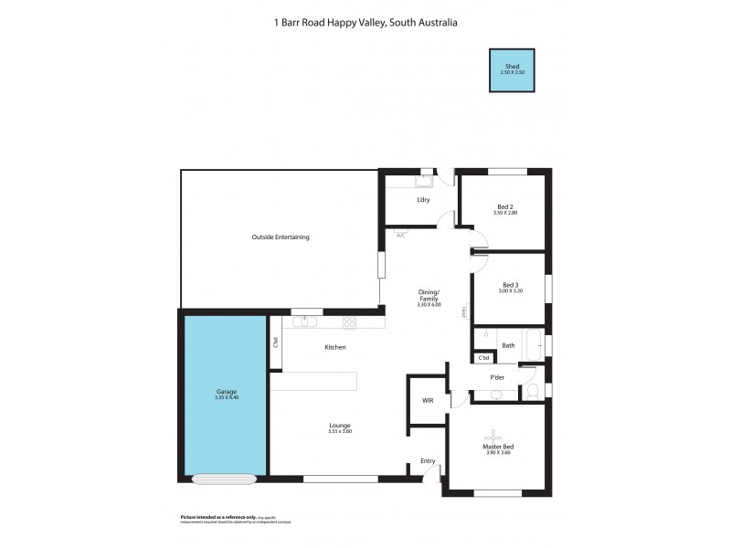 1 Barr Road, Happy Valley SA 5159 Floorplan