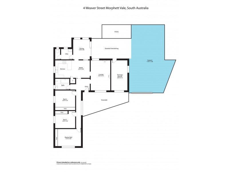 4 Weaver Avenue, Morphett Vale SA 5162 Floorplan