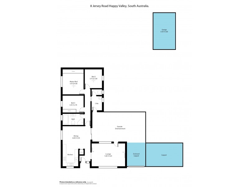 8 Jersey Road, Happy Valley SA 5159 Floorplan