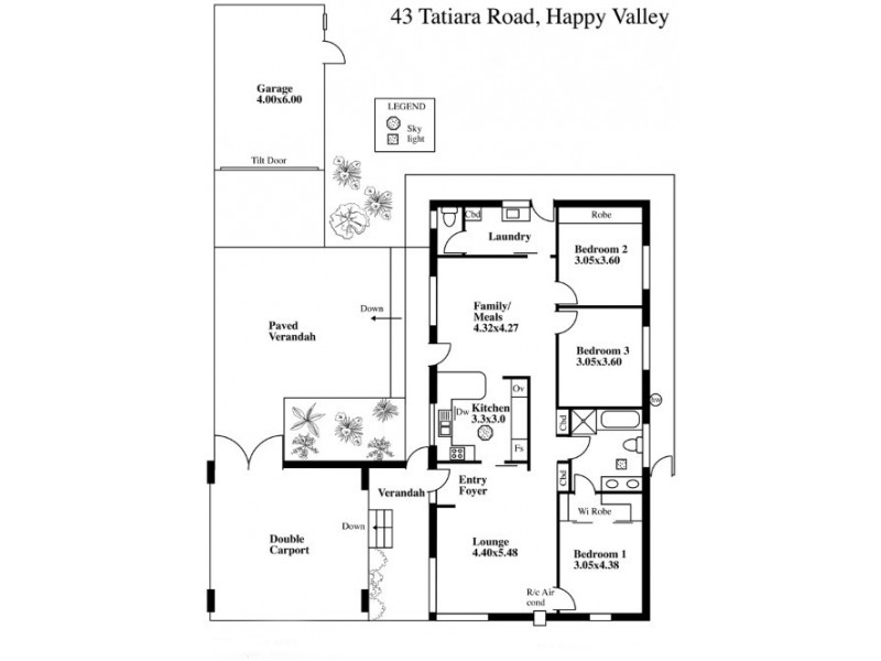 43 Tatiara Road, Happy Valley SA 5159 Floorplan