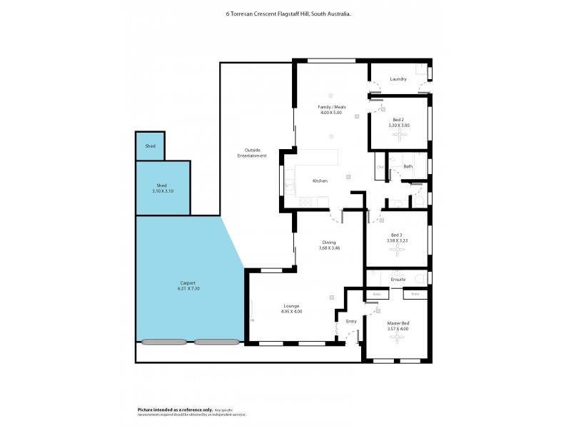 6 Torresan Crescent, Flagstaff Hill SA 5159 Floorplan
