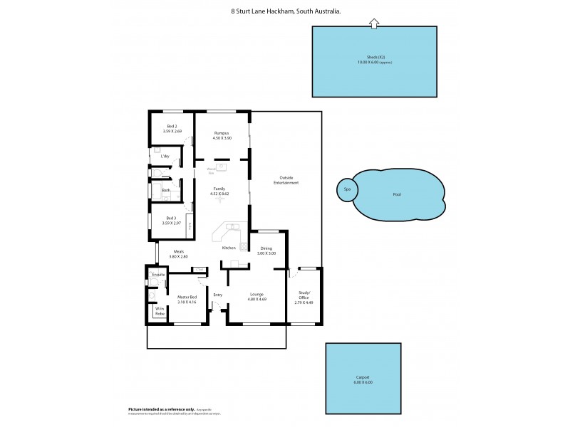 8 Sturt Lane, Hackham SA 5163 Floorplan