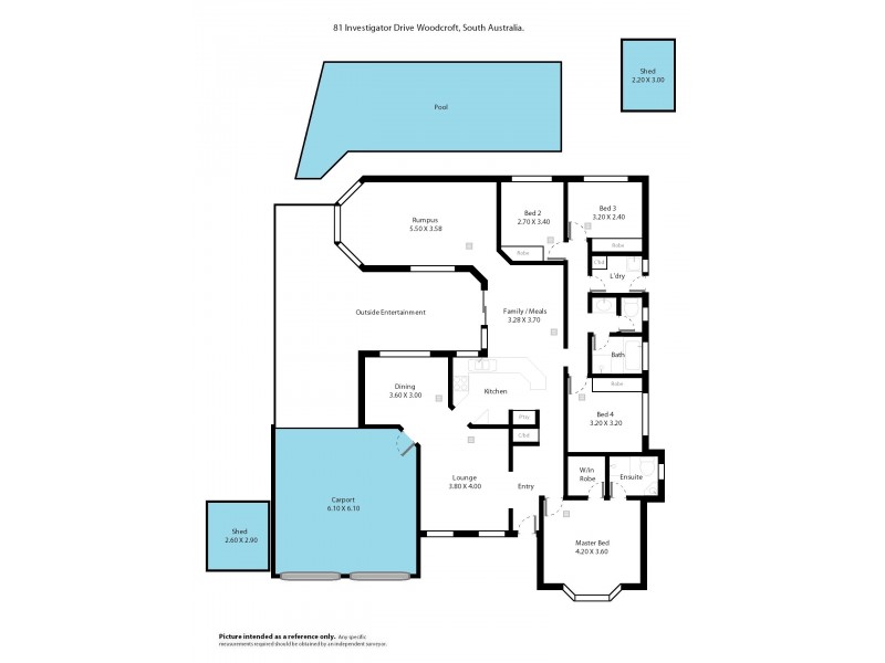 81 Investigator Drive, Woodcroft SA 5162 Floorplan