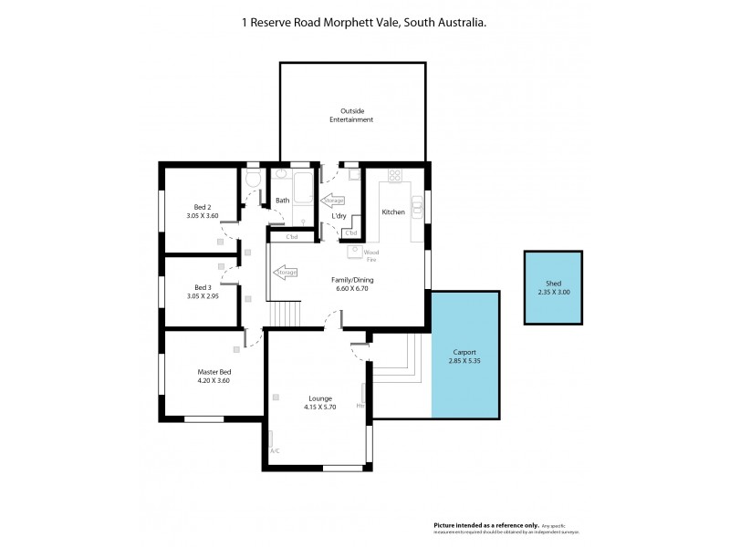 1 Reserve Parade, Morphett Vale SA 5162 Floorplan