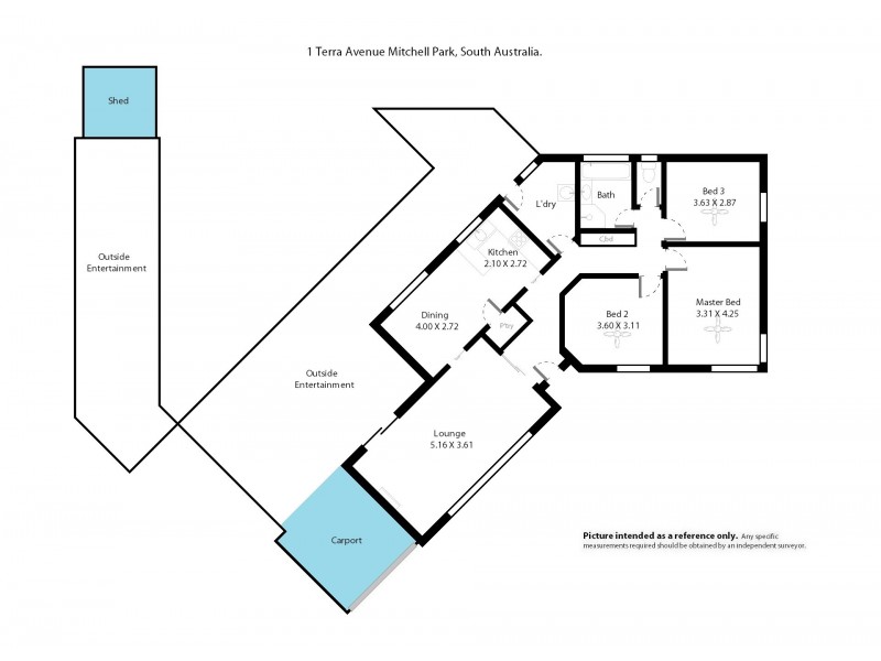 1 Terra Avenue, Mitchell Park SA 5043 Floorplan