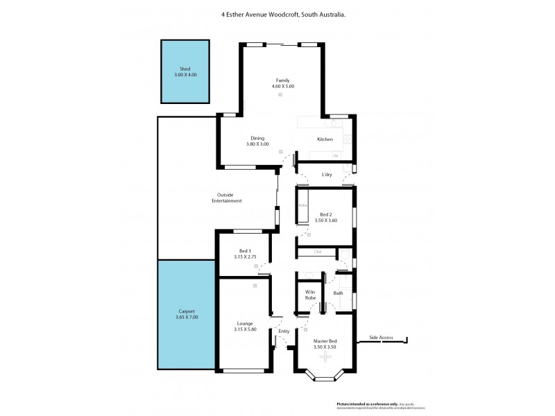 4 Esther Avenue, Woodcroft SA 5162 Floorplan