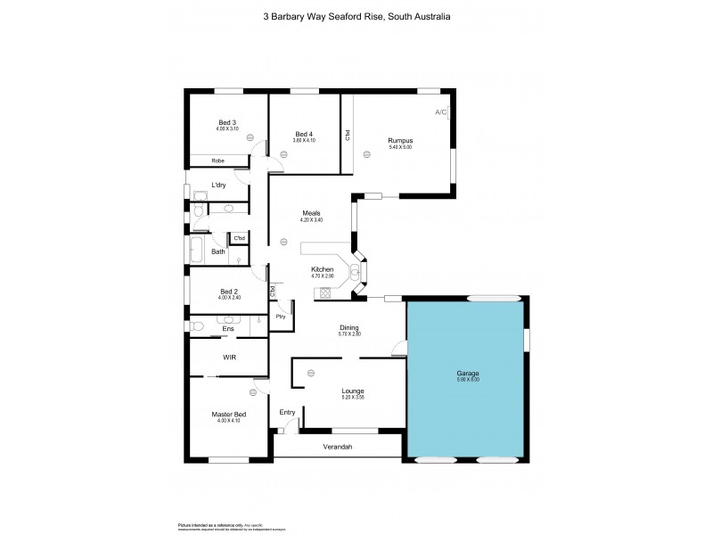 3 Barbary Way, Seaford Rise SA 5169 Floorplan