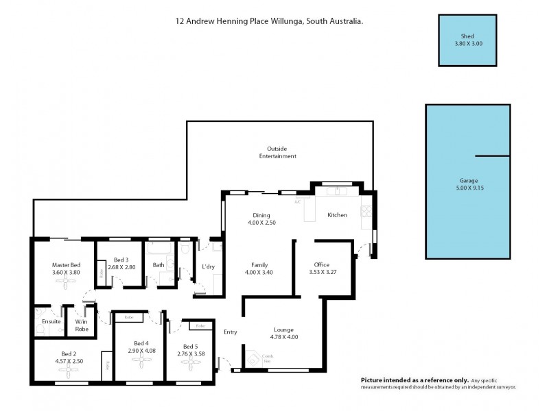 12 Andrew Henning Place, Willunga SA 5172 Floorplan