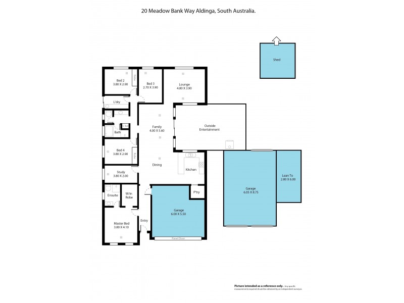 20 Meadow Bank Way, Aldinga Beach SA 5173 Floorplan
