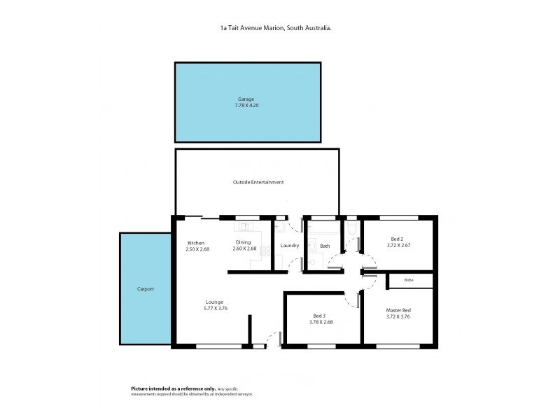 1A Tait Avenue, Marion SA 5043 Floorplan