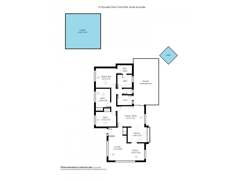 31 Drysdale Drive, Trott Park SA 5158 Floorplan