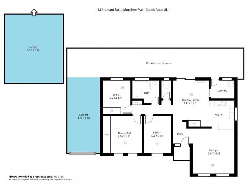 38 Leonard Road, Morphett Vale SA 5162 Floorplan