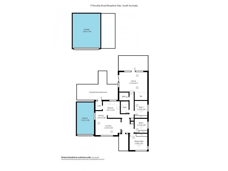 9 Timothy Road, Morphett Vale SA 5162 Floorplan