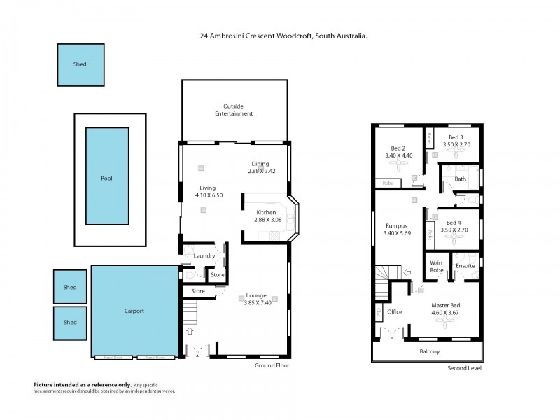 24 Ambrosini Court, Woodcroft SA 5162 Floorplan