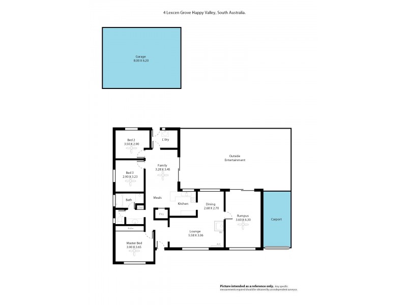 4 Lexcen Grove, Happy Valley SA 5159 Floorplan