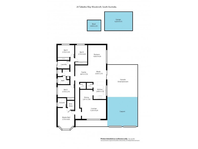 20 Talladira Way, Woodcroft SA 5162 Floorplan