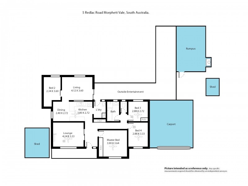 5 Redlac Road, Morphett Vale SA 5162 Floorplan