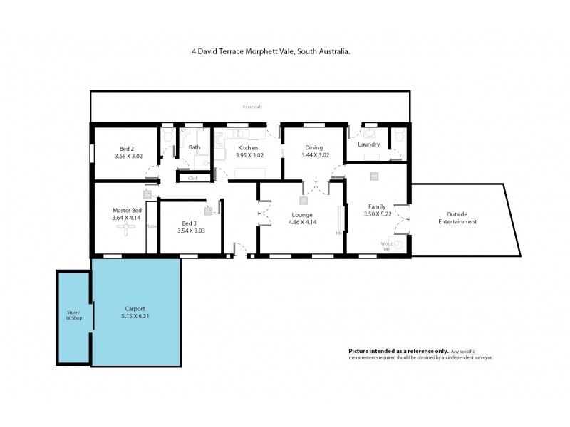 4 David Terrace, Morphett Vale SA 5162 Floorplan