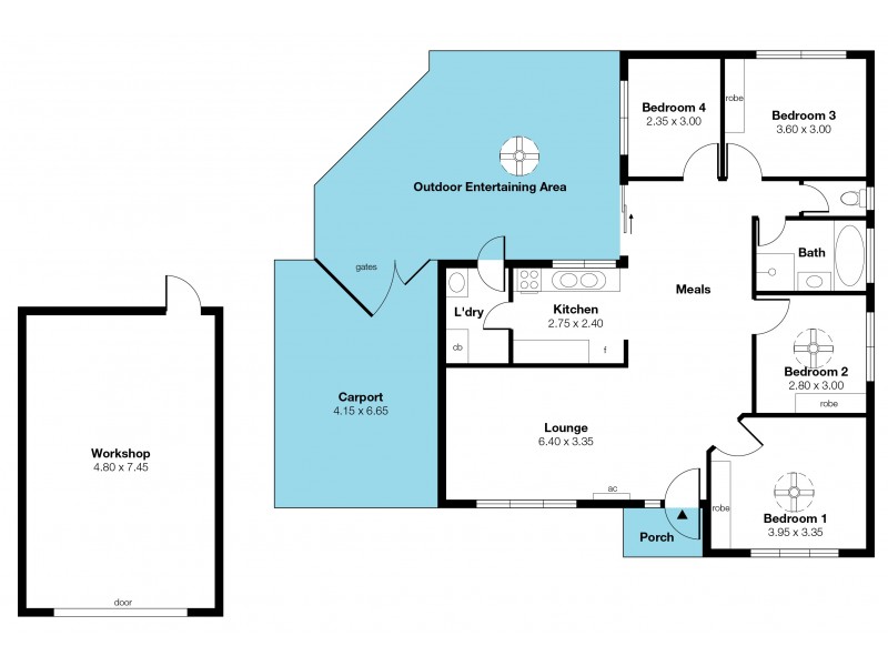 8 Claridge Court, Huntfield Heights SA 5163 Floorplan