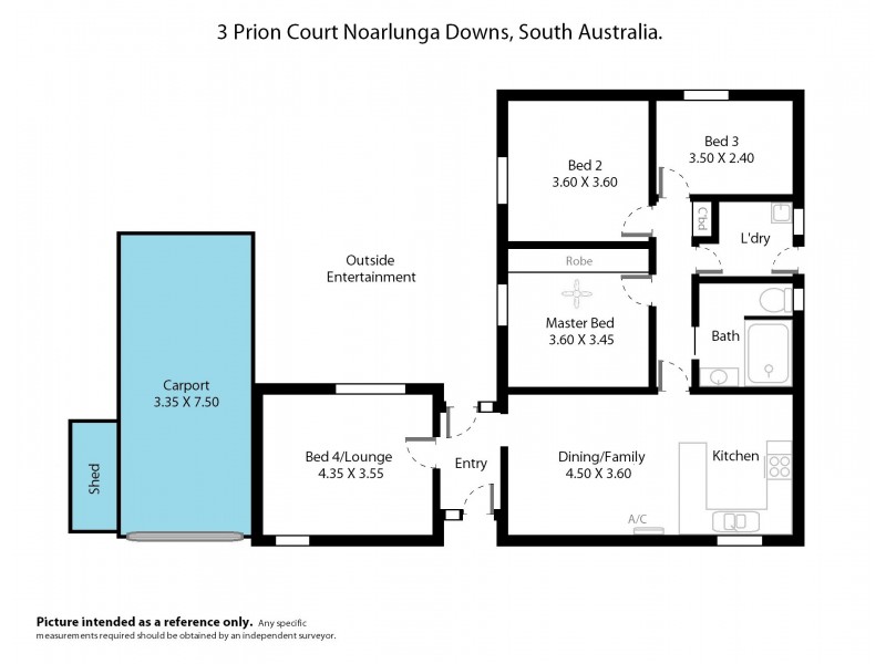 3 Prion Court, Noarlunga Downs SA 5168 Floorplan
