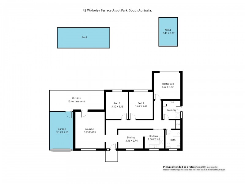 42 Wolseley Terrace, Ascot Park SA 5043 Floorplan