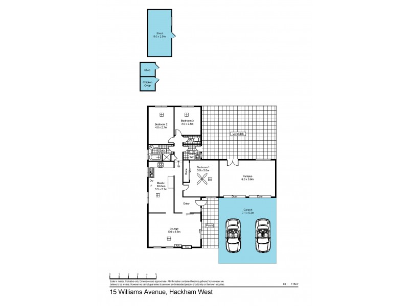 15 Williams Avenue, Hackham West SA 5163 Floorplan