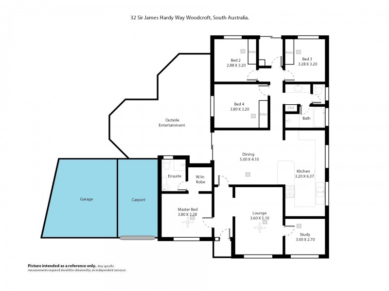 32 Sir James Hardy Way, Woodcroft SA 5162 Floorplan