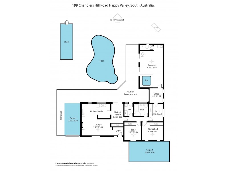 199 Chandlers Hill Rd, Happy Valley SA 5159 Floorplan