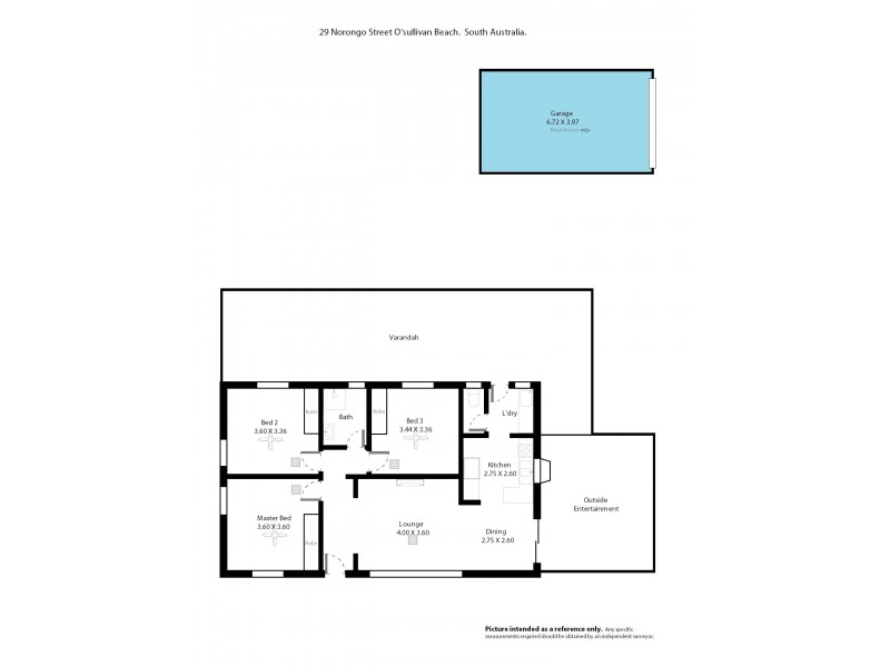 29 Norongo Street, O’sullivan Beach SA 5166 Floorplan