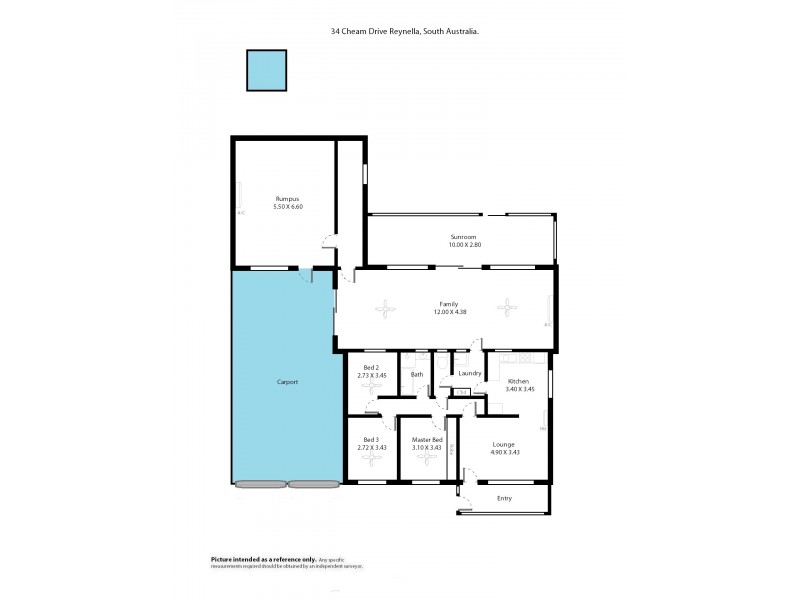 34 Cheam Drive, Reynella SA 5161 Floorplan