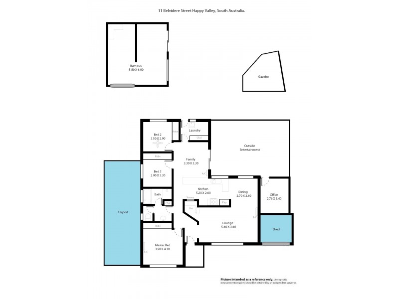 11 Belvidere Street, Happy Valley SA 5159 Floorplan