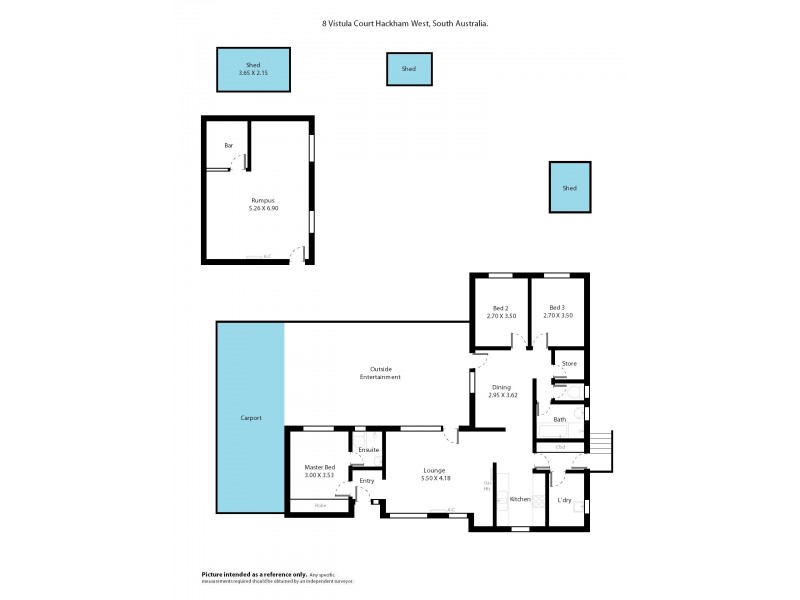 8 Vistula Court, Hackham West SA 5163 Floorplan