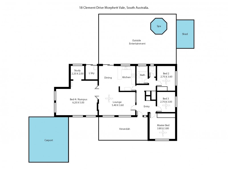 18 Clement Drive, Morphett Vale SA 5162 Floorplan