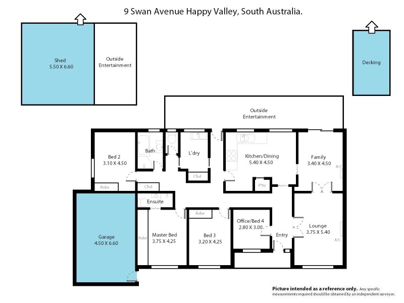 9 Swan Avenue, Happy Valley SA 5159 Floorplan