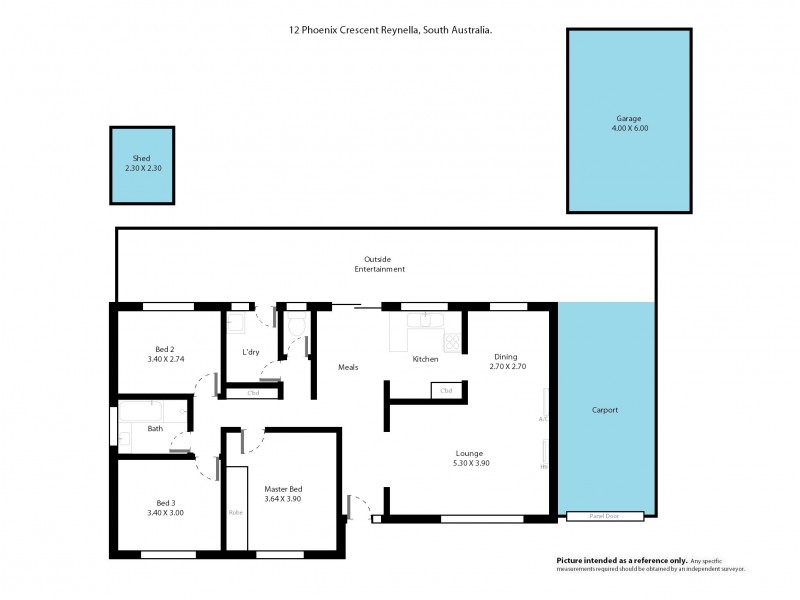 12 Phoenix Crescent, Old Reynella SA 5161 Floorplan