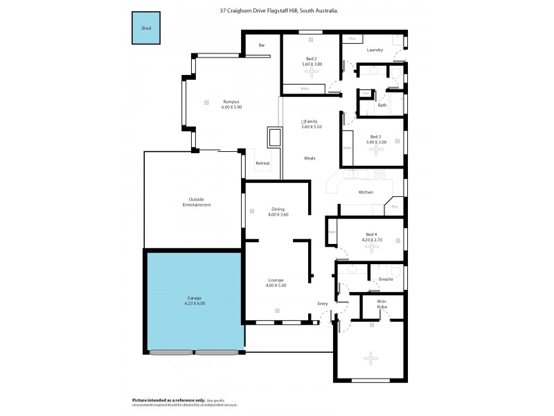 37 Craigburn Drive, Flagstaff Hill SA 5159 Floorplan