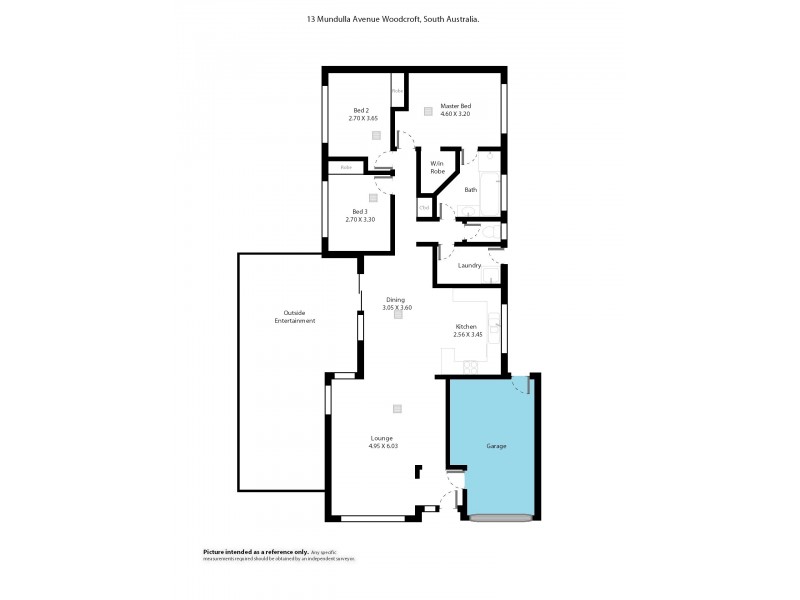 13 Mundulla Avenue, Woodcroft SA 5162 Floorplan