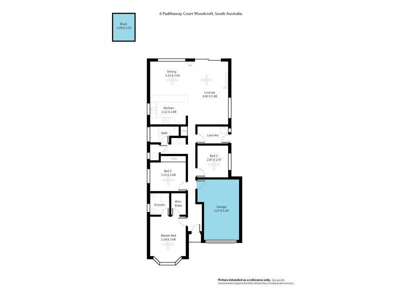 6 Padthaway Court, Woodcroft SA 5162 Floorplan