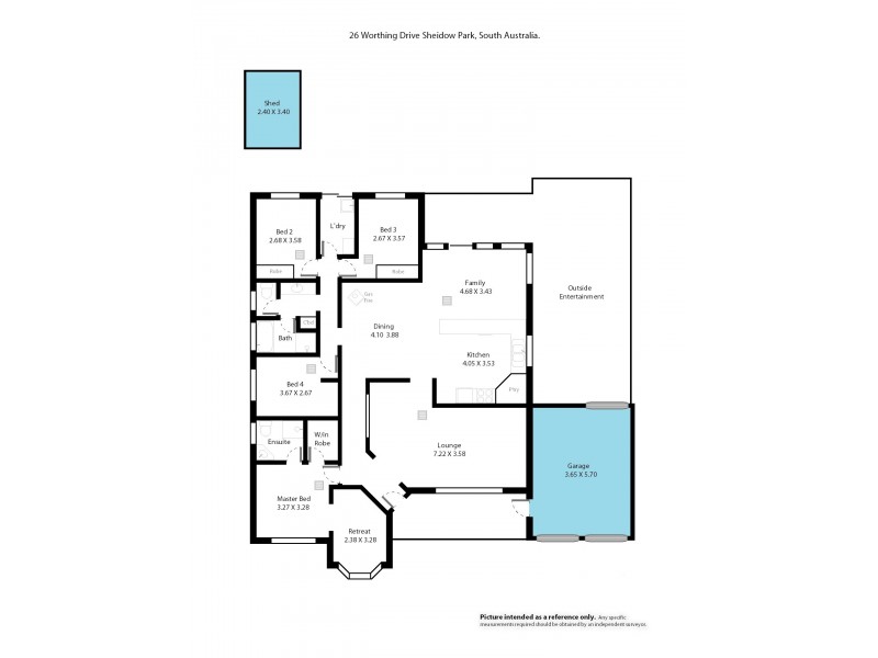 26 Worthing Drive, Sheidow Park SA 5158 Floorplan