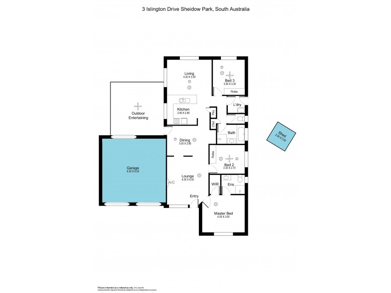 3 Islington Drive, Sheidow Park SA 5158 Floorplan