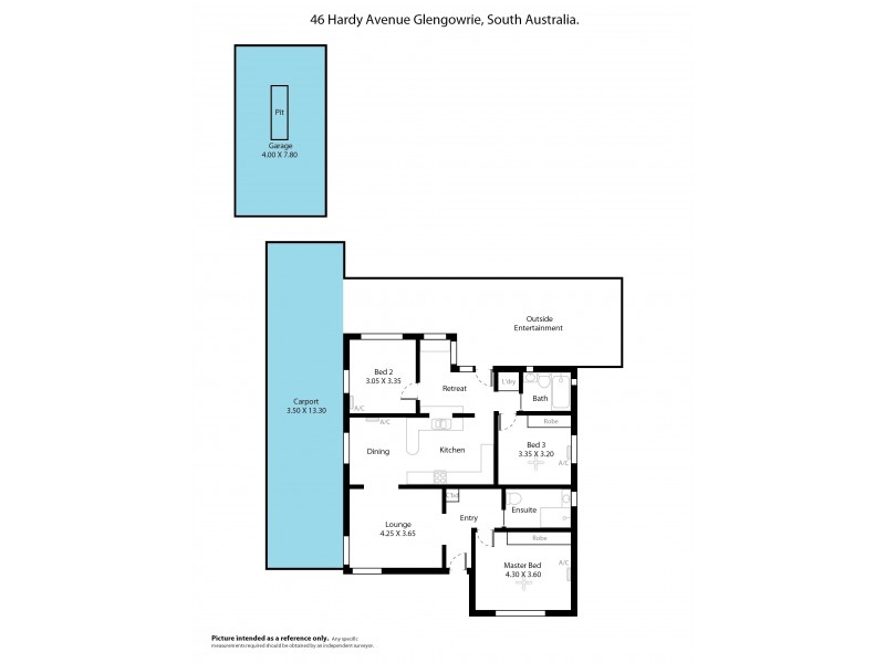 46 Hardy Avenue, Glengowrie SA 5044 Floorplan