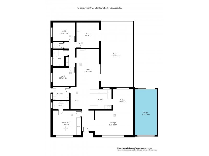 13 Burgoyne Drive, Old Reynella SA 5161 Floorplan