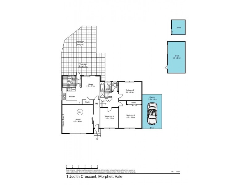 1 Judith Crescent, Morphett Vale SA 5162 Floorplan