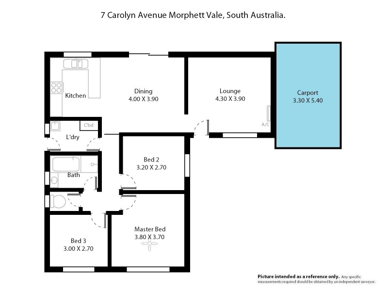 7 Carolyn Avenue, Morphett Vale SA 5162 Floorplan