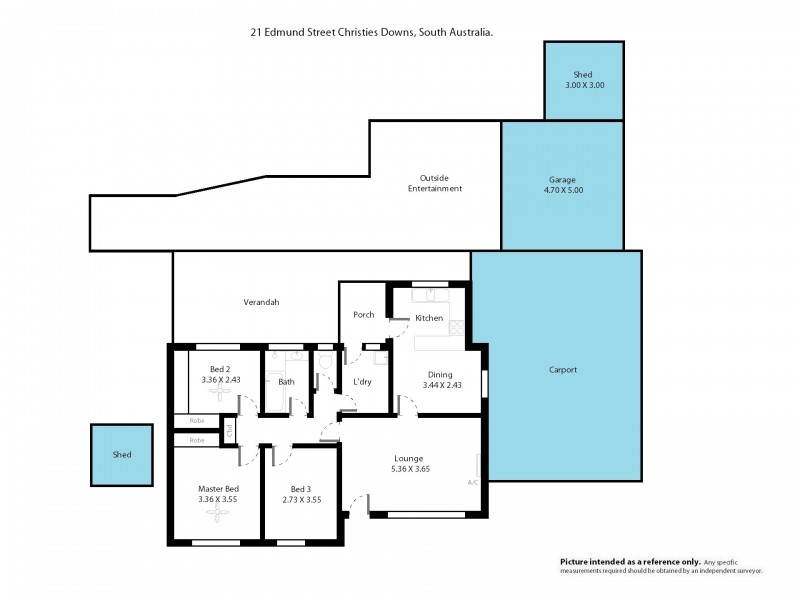 21 Edmund Street, Christie Downs SA 5164 Floorplan