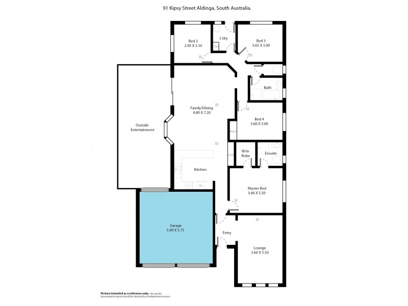 91 Kipsy Street, Aldinga Beach SA 5173 Floorplan