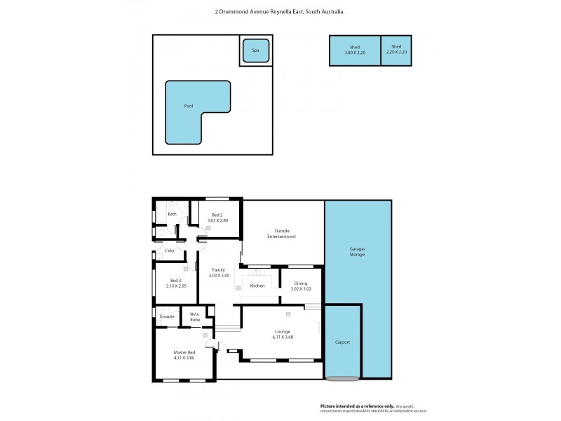 2 Drummond Avenue, Reynella East SA 5161 Floorplan