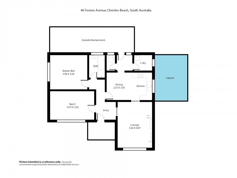 46 Fenton Avenue, Christies Beach SA 5165 Floorplan